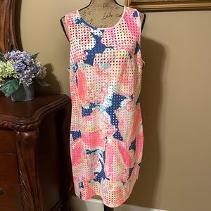 Lilly Pulitzer Stretch Shift Dress Seashells XL